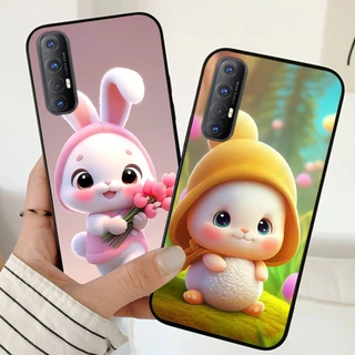 ốp lưng oppo reno 3 / oppo reno 3 pro / a91 in hình thỏ dễ thương cute