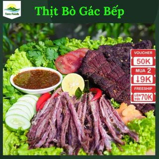 500g Thịt bò gác bếp ĐỘC QUYỀN chuẩn vị Tây Bắc Sơn La tặng kèm Muối chấm Chẩm Chéo