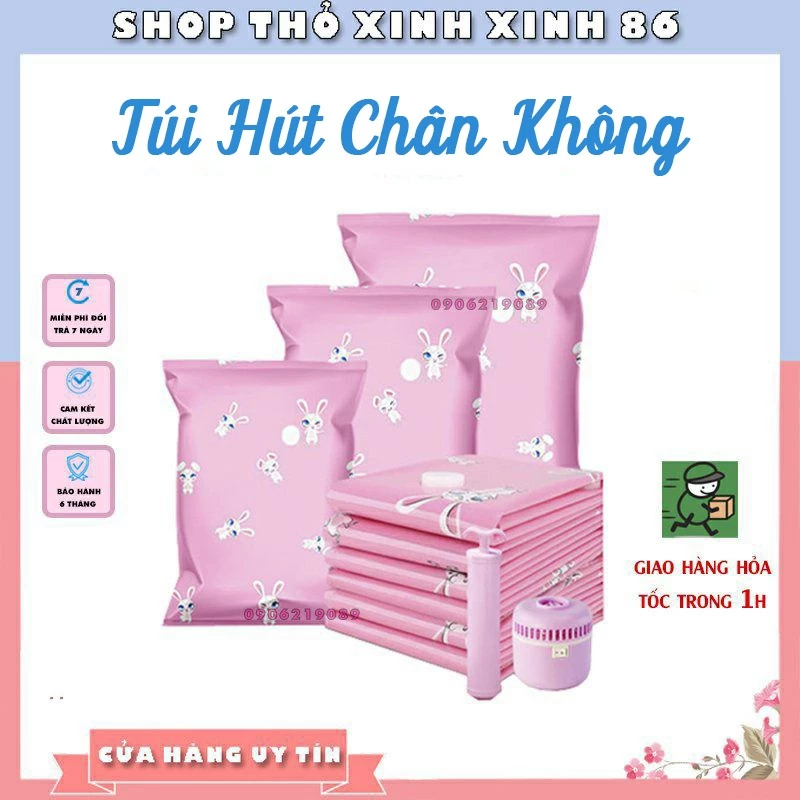 Túi Hút Chân Không Bảo Quản Chăn Ga Quần Áo Chống Nấm Mốc HD008