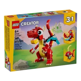 LEGO 31145 Creator - Rồng đỏ may mắn (Rồng / Vẹt / Cá)