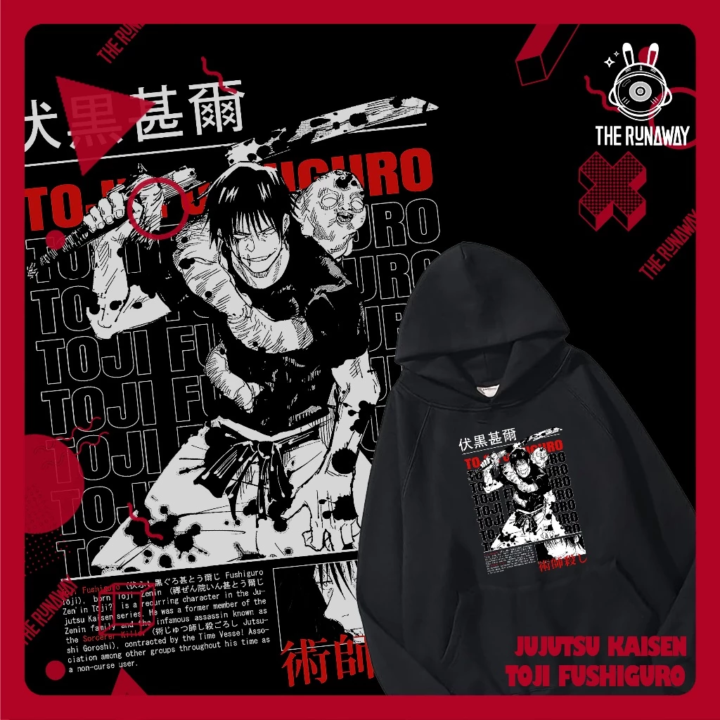 Áo Hoodie Jujutsu Kaisen:  Toji Fushiguro cho Nam / Nữ by The Runaway