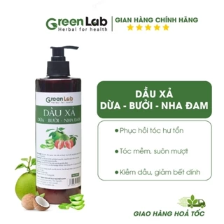 Dầu xả dừa bưởi nha đam GreenLab mượt tóc 500ml