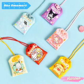 Haneso Bùa Hộ Mệnh Omamori Sanrio Túi Phước May Mắn Kuromi Melody Cinnamoroll Dễ Thương Tài Lộc Học Tập Tình Duyên