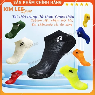 Tất (Vớ) cầu lông - Tất Yonex thêu loại 1 - Chống mùi , mềm mại , thấm hút mồ hôi cực tốt