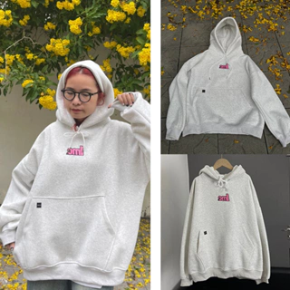 Áo Hoodie Xám Tiêu LMC LumiHouse form unisex nam nữ chất nỉ bông dày dặn, cao cấp, mũ rộng