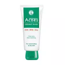 Kem Rửa Mặt Acnes Giúp Ngừa Mụn 100g Creamy Wash