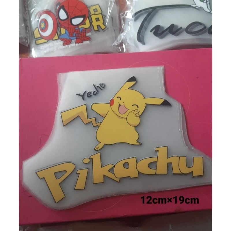 hình dán ,miếng vá quần áo hình pikachu trang  trí quần áo_phụ liệu may mặc Hiếu Đăng