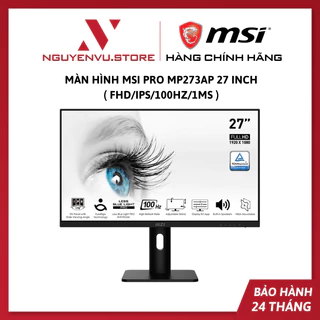 Màn Hình MSI PRO MP273AP 27 inch ( FHD/IPS/100Hz/1ms ) - Hàng Chính Hãng