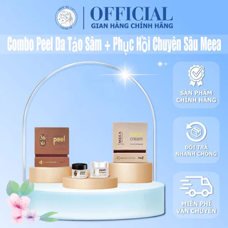 [Chính hãng] Combo Peel da Tảo Sâm 36 Vị Và Kem Face Phục hồi Da Meea Organic