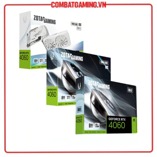 VGA Card Màn Hình ZOTAC GeForce RTX 4060 8GB Twin Edge OC Black White Edition & SOLO Hàng Chính Hãng