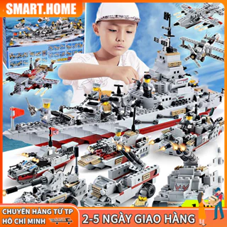 【🔥Free ship🔥】Bộ đồ chơi lắp ráp xếp hình Tàu Chiến Hạm Biển Đỏ lực lượng cảnh sát bảo vệ bờ biển-Đồ chơi kiến ​​trúc