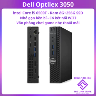 Máy tính mini PC Dell Optiplex 3050 có WIFI - Core i5 6500T Ram 8G SSD 256G