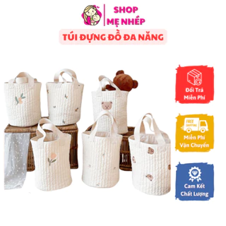 Túi đựng bỉm sữa khi đi ra ngoài - Túi đựng đồ đa năng cho bé phong cách Hàn Quốc với nhiều hoạn tiết đáng yêu