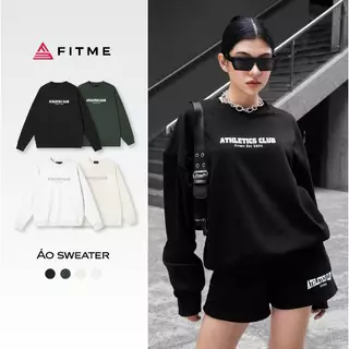 Áo sweater nỉ lông Fitme form rộng nam nữ Unisex - SWAC