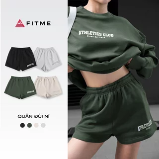 Quần short nỉ nữ Fitme dày dặn năng động - QNAC