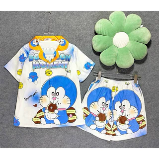 Đồ Ngủ Pijama Lụa Xước Tay Ngắn Quần Đùi Siêu Xinh, Mềm Mịn, Độc Lạ Khó Tìm, Sanh Chảnh Hàn Quốc