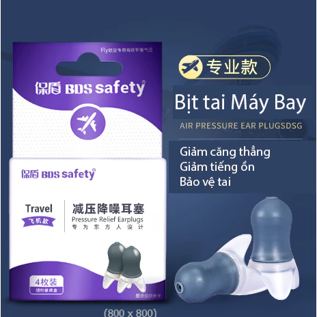 Nút bịt tai Silicol đi máy bay 2024 ,chống ồn cách âm chuyên dụng, giảm áp suất đi máy bay công nghệ mới nhất 2025