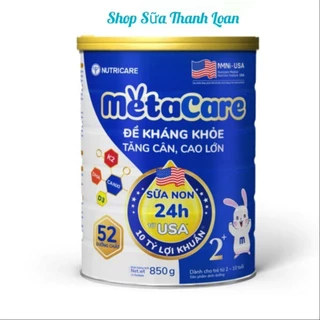 [HSD T2-2026] [Mẫu Mới] Sữa Bột Nutricare MetaCare 2+ 850g Đề Kháng Khỏe, Tăng Cân Cao Lớn.