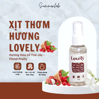 Xịt thơm quần áo Lovely - Xịt Thơm Quần Áo và Vải Fabric Perfume Hương dịu nhẹ cho nữ