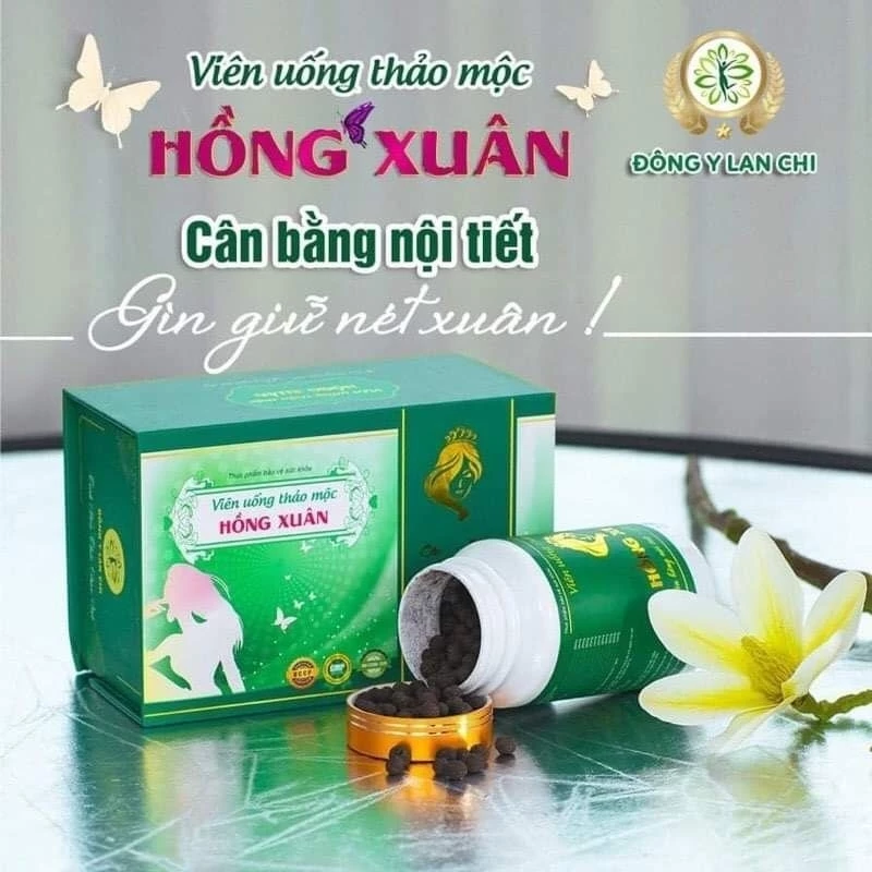 Viên Uống Thảo Mộc Điều Hoà Nội Tiết Hồng Xuân Tặng trà thảo mộc 260k(Chính Hãng Đông Y Lan Chi)