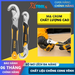 Bộ mỏ lết tự động đóng mở đa năng INGCO  HBWS110808 thép Cr-V siêu cứng chống rỉ mở bulong, vít, ống nước, sửa chữa nhà