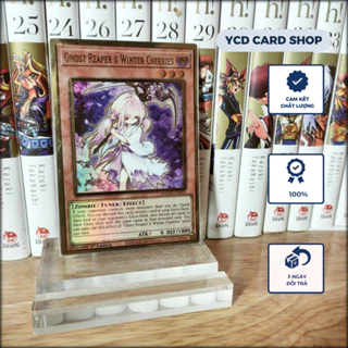 Thẻ bài yugioh chính hãng Ghost Reaper & Winter Cherries – Premium Gold Rare