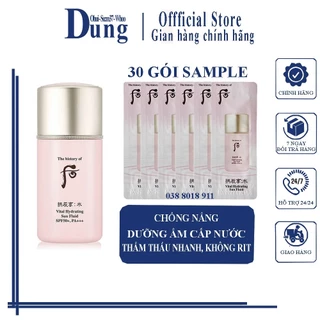 [Date 2026] Combo 30 Gói Sample Sữa Chống Nắng Thế Hệ Mới Whoo Vital Hydrating Sun Fluid SPF50+ PA+++1ml