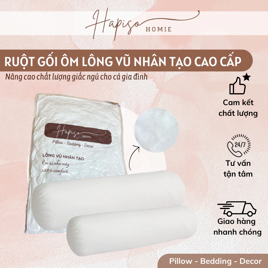 Ruột Gối Ôm Lông Vũ Nhân Tạo Hapiso