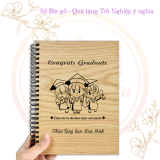 Quà tặng tốt nghiệp ý nghĩa, quà tặng học sinh, bạn bè khắc theo yêu cầu, notebook, gáy lò xo...