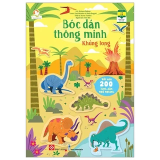 Sách Bóc Dán Thông Minh Sticker - khủng Long - Cho Bé 3- 8 tuổi Đinh Tị - LinhKha