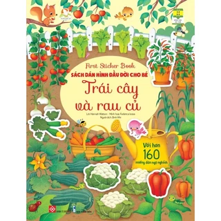 Sách Dán Hình Đầu Đời Cho Bé - Trái Cây Và Rau Củ - First Sticker Book - Đinh Tị