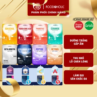 Mặt nạ giấy dưỡng ẩm, dưỡng trắng da Hàn Quốc Foodaholic Mask (Vitamin A,B,C,D,E,K, Tổ yến)