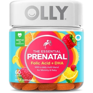 Kẹo dẻo bổ sung vitamin cho bà bầu Olly The Essential Prenatal Gummy ( 60 viên)