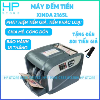 [Mã ELMS9 giảm 6% đơn 300K] Máy đếm tiền ngân hàng Xinda 2165L, máy đa chức năng, siêu bền, bảo hành 18 tháng