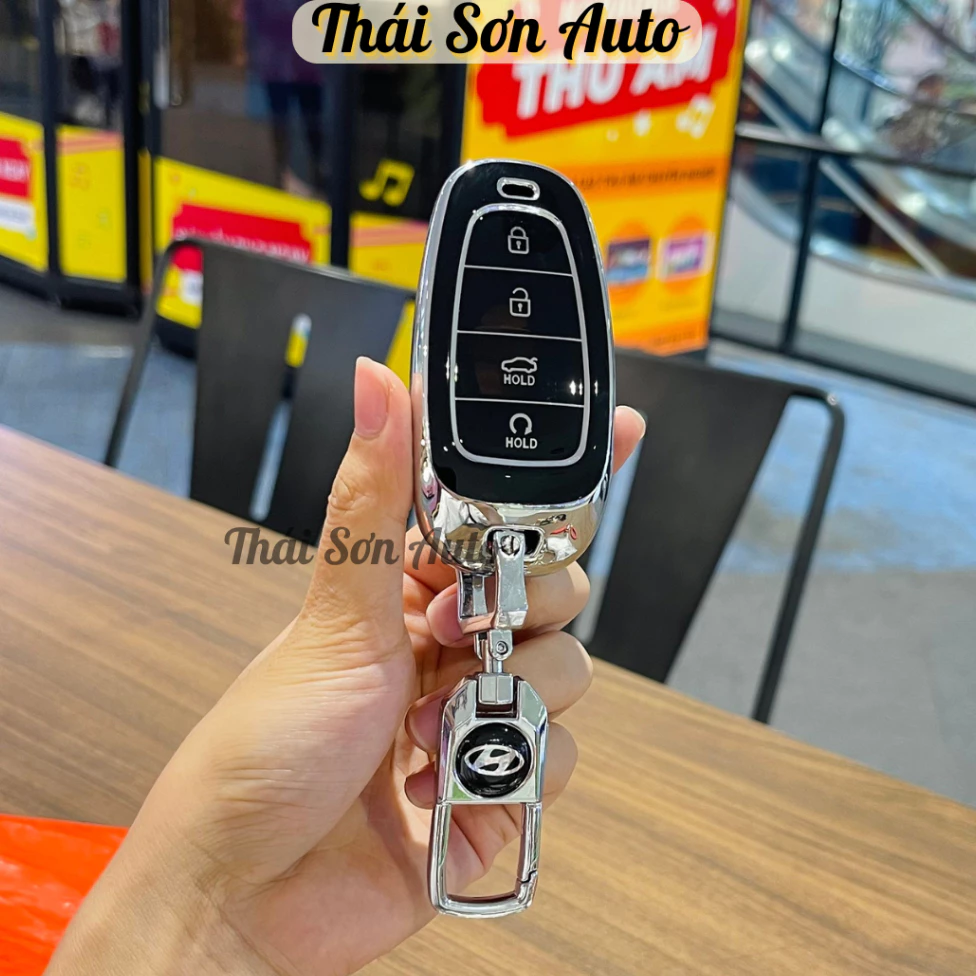 Ốp chìa khóa ô tô Hyundai Santafe 2021-2023, Tucson 2022-2023, Palisade 2023 chất liệu TPU, sang trọng