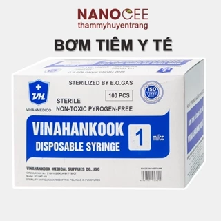 Bơm Tiêm Vinahankook 1ml, 3ml, 5ml ,10ml, 20ml, 50ml Hộp