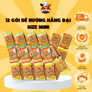 Combo 12 gói dê nướng Hằng Đại size mini, Snack sườn dê nướng Hằng Đại hương vị tuổi thơ siêu ngon siêu cay