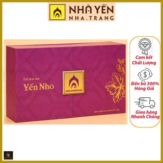 Trà Yến Nho - Nhà Yến Nha Trang-CN-THỦ ĐỨC - Hộp 20 gói - Trà hòa tan