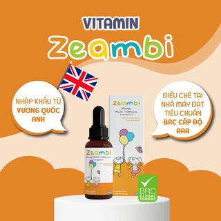 Vitamin tổng hợp Zeambi giúp con tăng đề kháng ăn ngon miệng phát triển tốt dạng dung dịch cô đặc chai 30ml