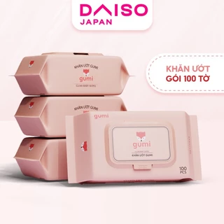 Khăn giấy ướt 100 tờ Gumi cao cấp Daiso