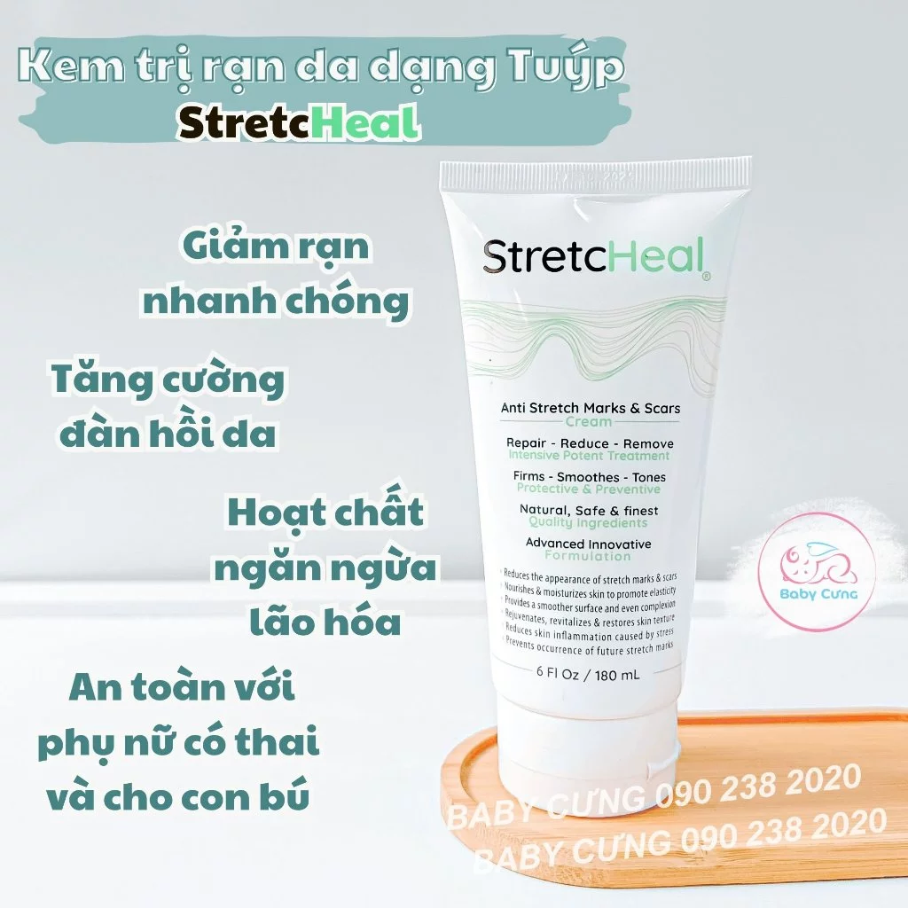 Kem trị rạn da StretcHeal 180ml xuất xứ Mỹ