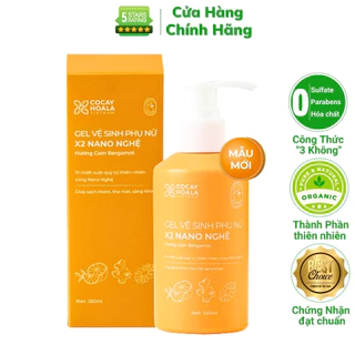 Ddvs Phụ nữ, Gel X2 Nano Nghệ Hương Cam 150ml CoCayHoaLa, Dung Dịch Vệ Sinh Nữ Chăm Sóc Khử Mùi Vùng Kín Sạch Sẽ Se Khít