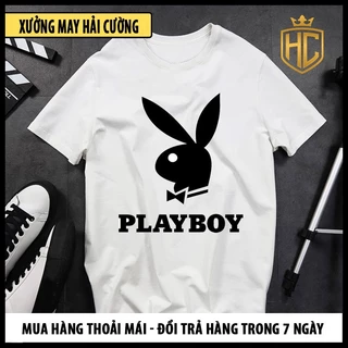 Áo thun unisex nam nữ in hình PLAYBOY cá tính chất vải mềm mịn mát ST01