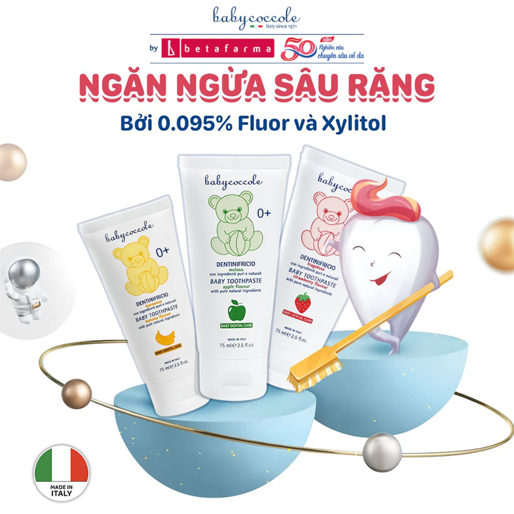 Kem đánh răng Babycocole cho bé từ 6m+ 75ml