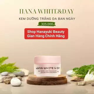 (Chính hãng-Date 2026) KEM DƯỠNG TRẮNG DA BAN NGÀY MINI HANAYUKI- HANA WHITE & DAY MINI