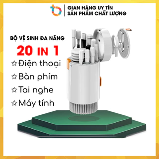 Bộ Dụng Cụ Vệ Sinh tai nghe Laptop - Máy tính - Bàn Phím - Tai Nghe Airpod Đa Năng 20 in 1 Siêu Nhỏ Gọn DinoStore