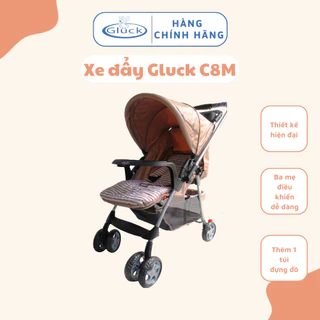 Xe đẩy bé gấp gọn 2 chiều Gluck Baby, xe đẩy cho bé ngã lưng 3 tư thế, xe đẩy có bàn ăn cho bé