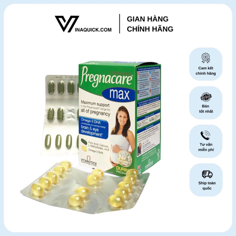 Vitamin Cho Mẹ Bầu Pregnacare Max, 84 Viên - VINAQUICK