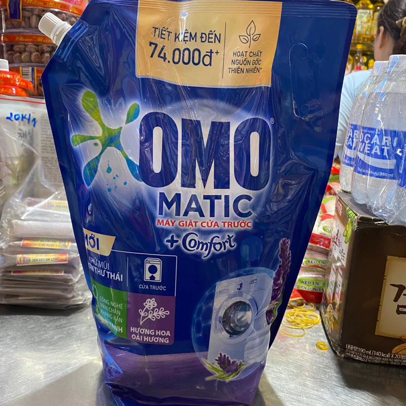 Nước Giặt Omo Xanh Cửa Trước Túi 3,6kg