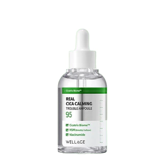 Serum Wellage Real Cica Calming 95 Trouble Ampoule 50ml dưỡng ẩm và làm dịu da - Lydiabeauty